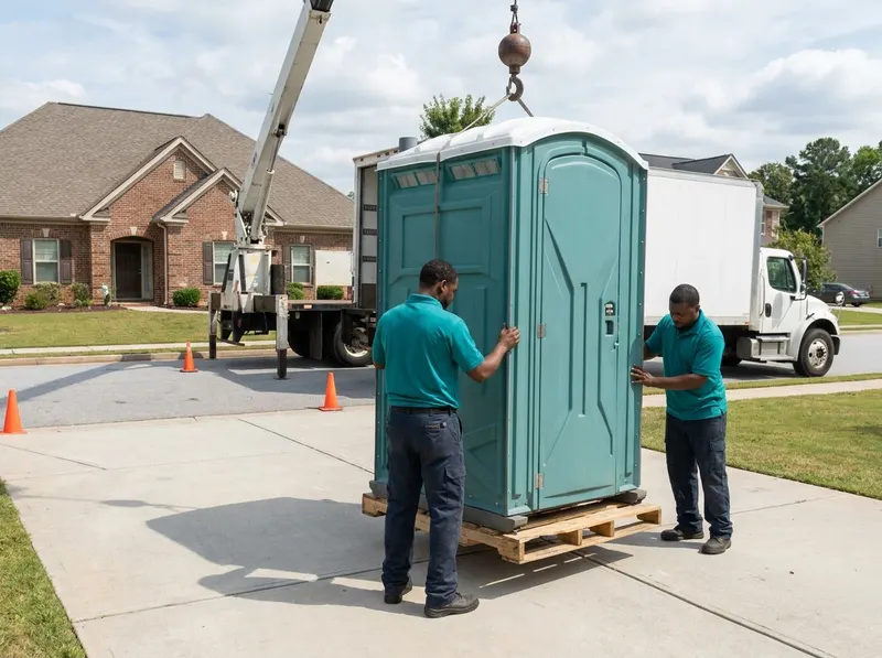 High-Rise Crane-Lift Restrooms in Stockbridge, GA